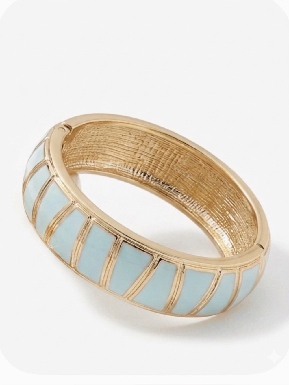 NWT ⚜️🩵⚜️ ATTERRI Turquoise Enamel Bangle Bracelet